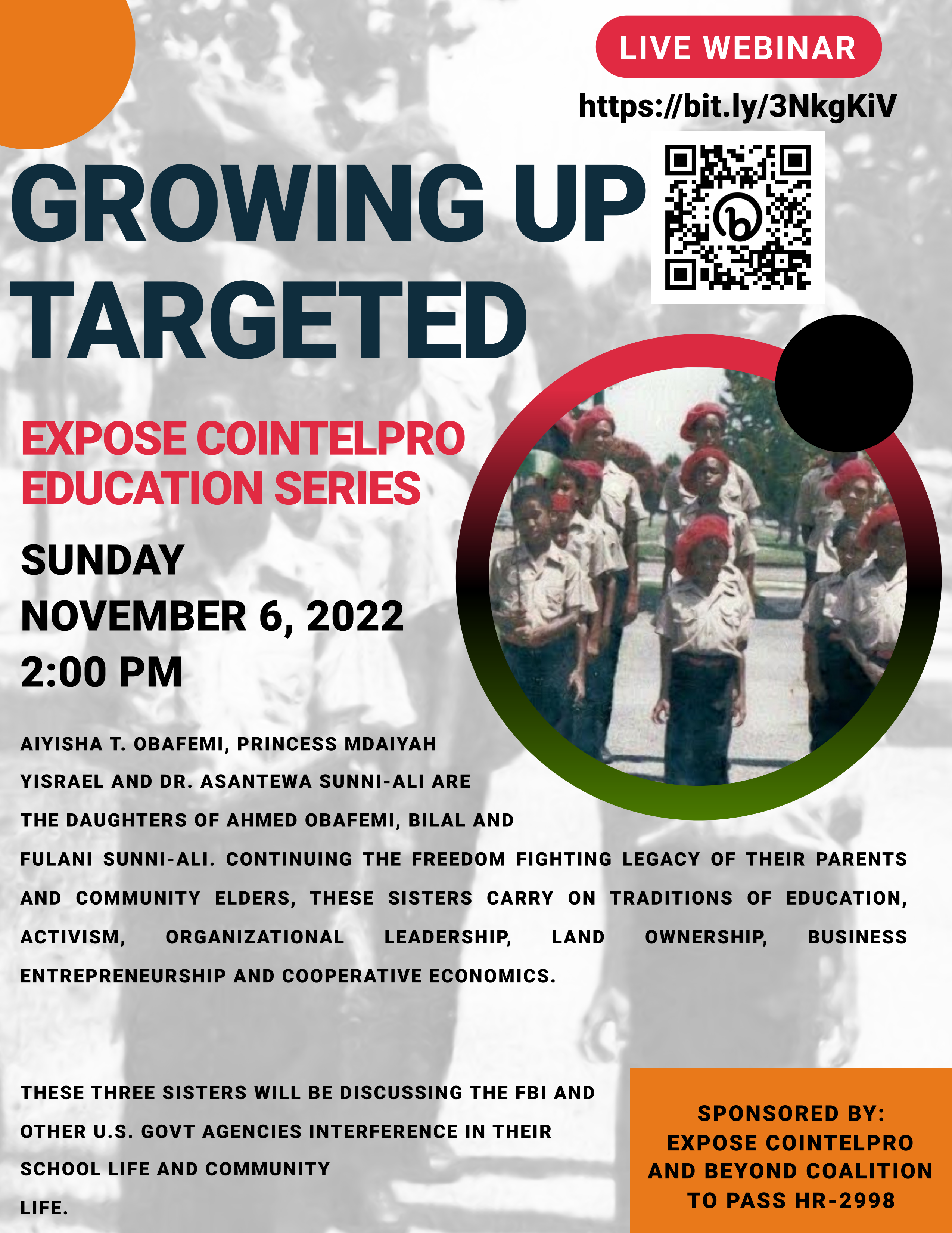 Growing Up Targeted, Exposing COINTELPRO